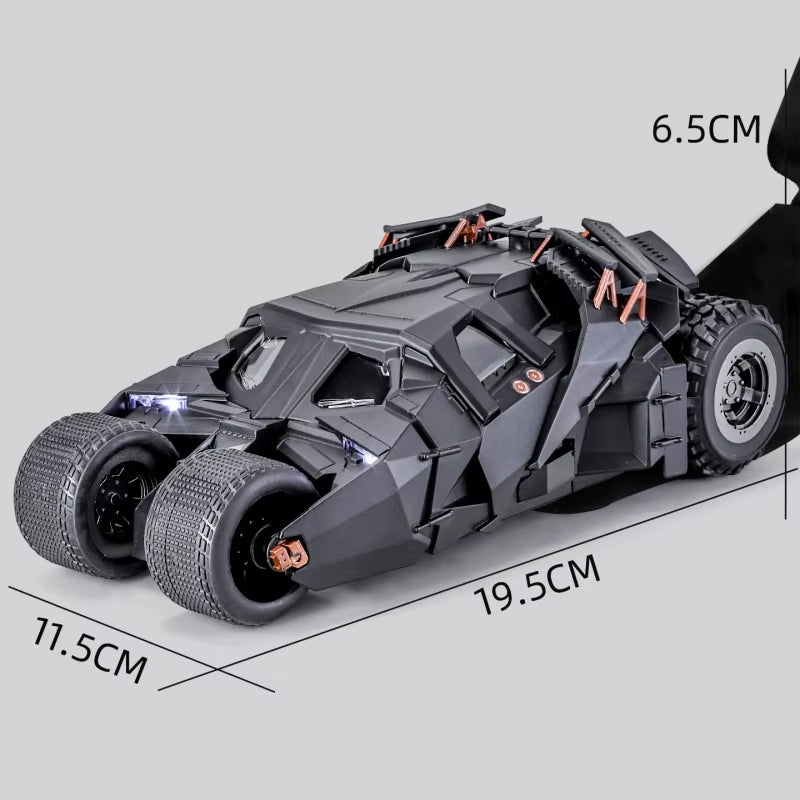 1:24 Batmobile Tumbler the Dark Knight Batman Alloy Scale Car Model Diecast Metal Sound&Light Collection Children Toy Car Gifts