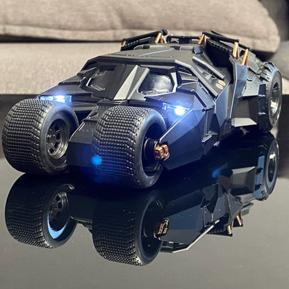 1:24 Batmobile Tumbler the Dark Knight Batman Alloy Scale Car Model Diecast Metal Sound＆Light Collection Children Toy Car Gifts